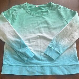 J.Crew dip dyed ombré sweatshirt